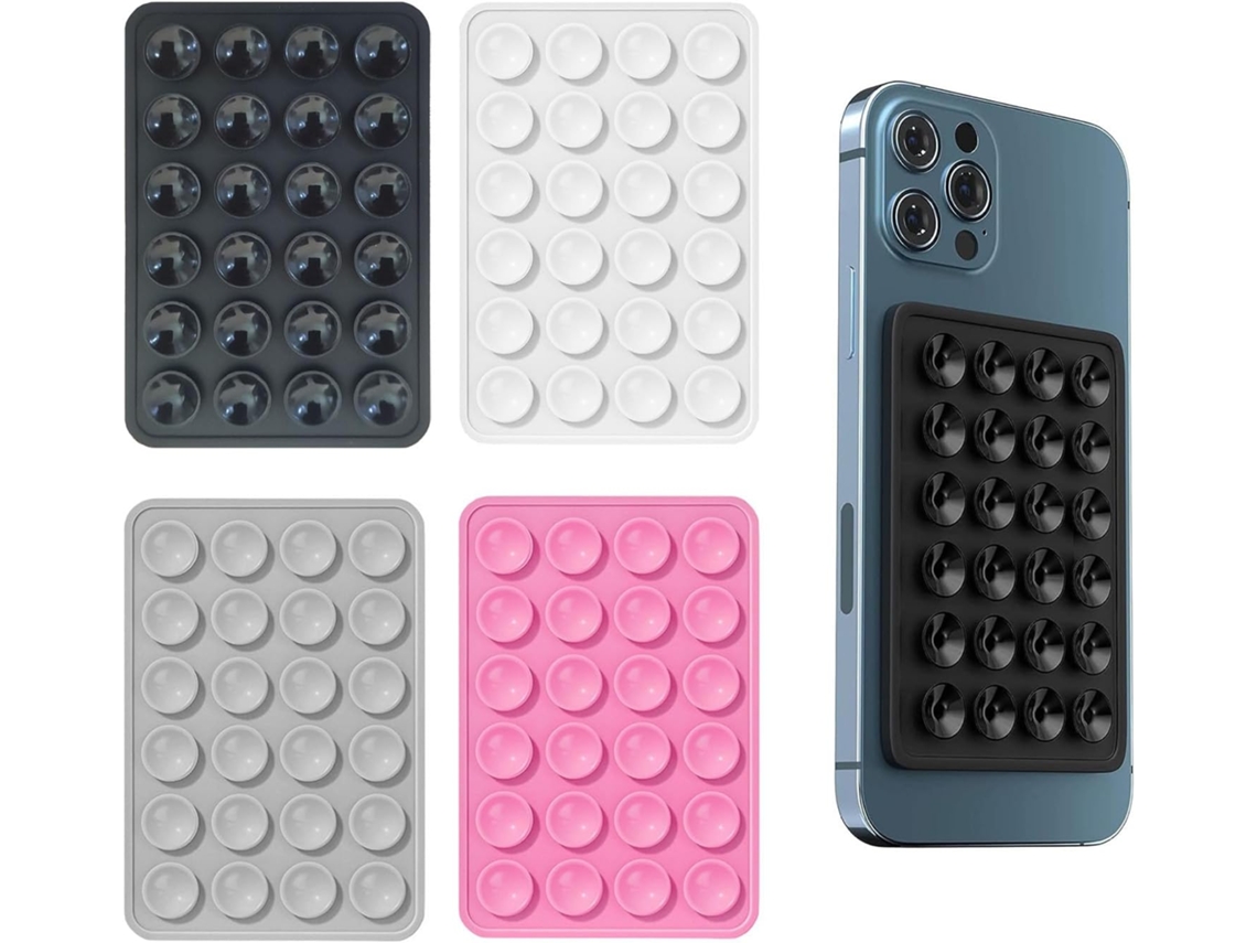 Kit De Ventosas De Silicone Para Todos Os Modelos De Celular, Suporte Antiderrapante Para Selfies E Vídeos, Mãos Livres, Durável E Portátil.