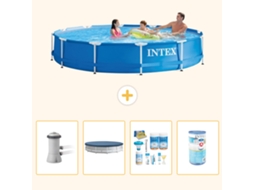 Intex Piscina Com Estrutura Redonda - 366x76 Cm - 5-peças S208