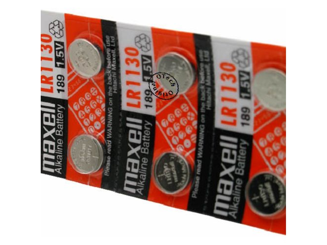 Conjunto de 10 Pilhas OTECH Maxell para IEC LR54