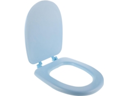 Assento Sanitário De Espuma Macia E Transparente, Azul, Com Estofamento Padrão.