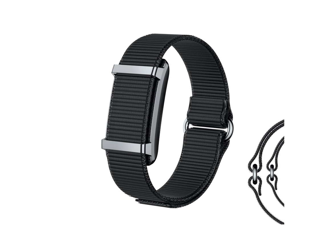 Pulseira Inteligente Ksix Vitalis, Desligamento Automático Após 30 Dias, Monitorização De Saúde, Notificações, 5atm, 2 Pulseiras De Nylon