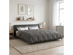 Vidaxl Duvet De Ano Inteiro 220 X 240 Cm 4 Estações Cinzento-claro