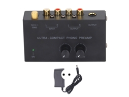 Pré Amplificador de Vinil PP500A, Mixer de Som Profissional com Entrada RCA e Saída TRS, 100-240V, Plugue EU | S/MARCA