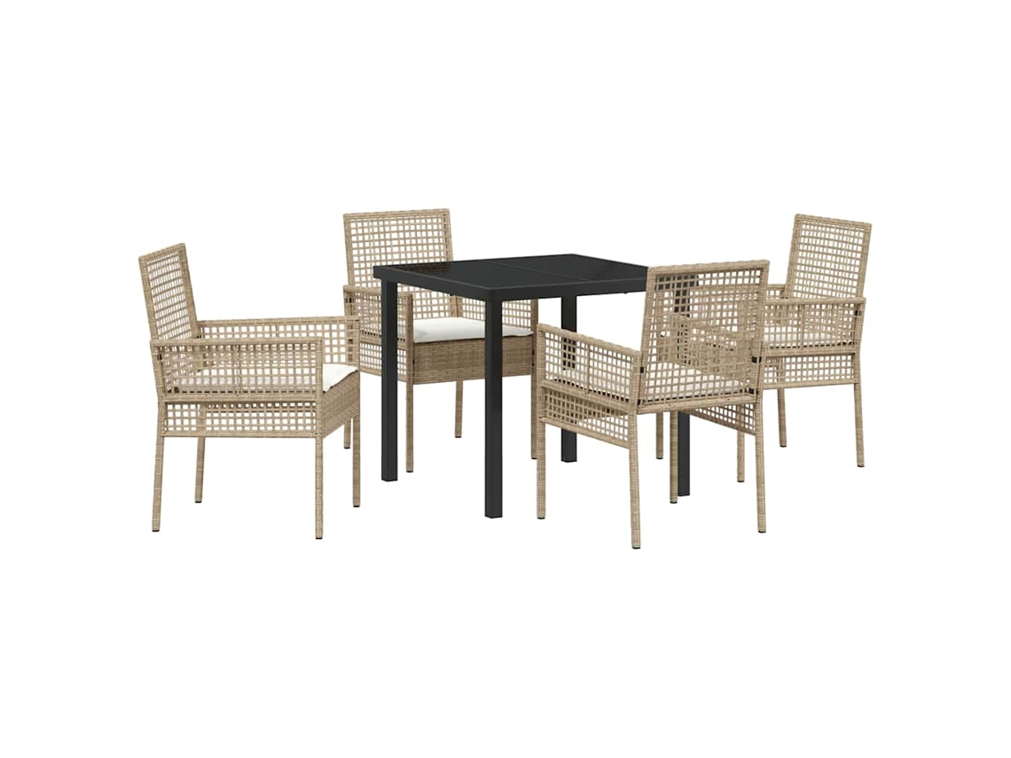 Conjunto de Móveis de Jardim 5 Pcs HARLANV1
