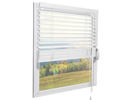 Soldecor Jh3 Estore de Madeira B80Xh130 Cm Branco SOL ROYAL
