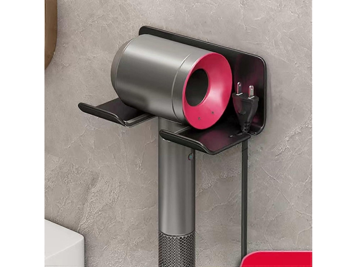 Suporte de Secador Cabelo Montado na Parede, Sem Perfuração, Cab Elo e Alisador, Se Encaixa GOKOCO