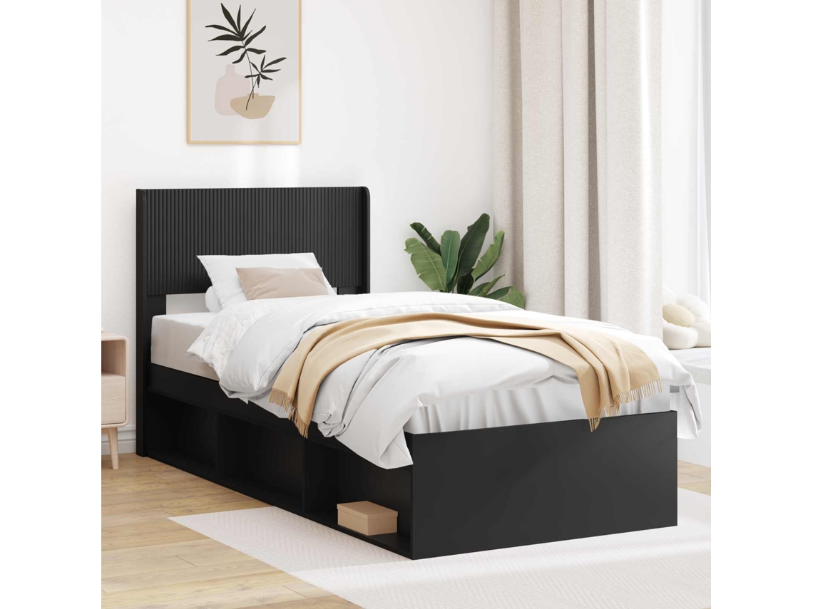 Vidaxl Cabeceira Preto Pb