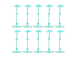 Base de Suporte para Bonecos 6 Polegadas 10pcs TRANSLÚCIDO Plástico Apoio de Exibição para Action Figure VERDE S/MARCA