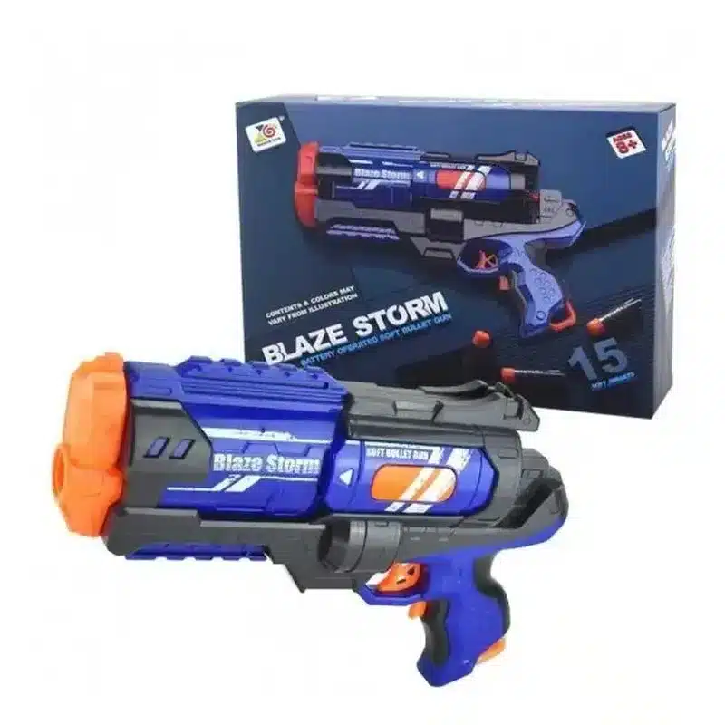 Lanzador De Dardos Mega Pistola Blaze Storm 23 914 Juguetoon Jucosurp23