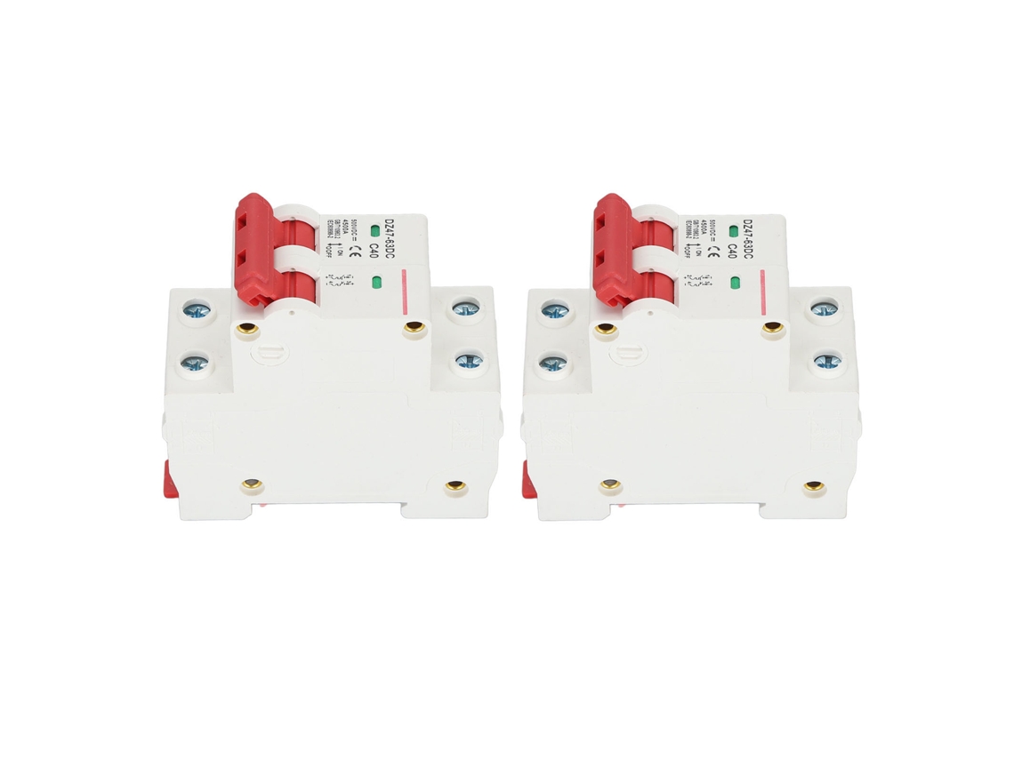 Laxiscreed Disjuntor Miniature 2p 40a Para Circuitos Elétricos Com Alta Segurança