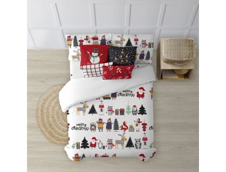 Capa de Edredão MUARE HOME Christmas (200 x 200 - Algodão - Multicor)