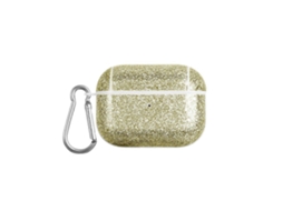 Camada para fone de ouvido Tws em policarbonato com textura Pele e Glitter. GIECY