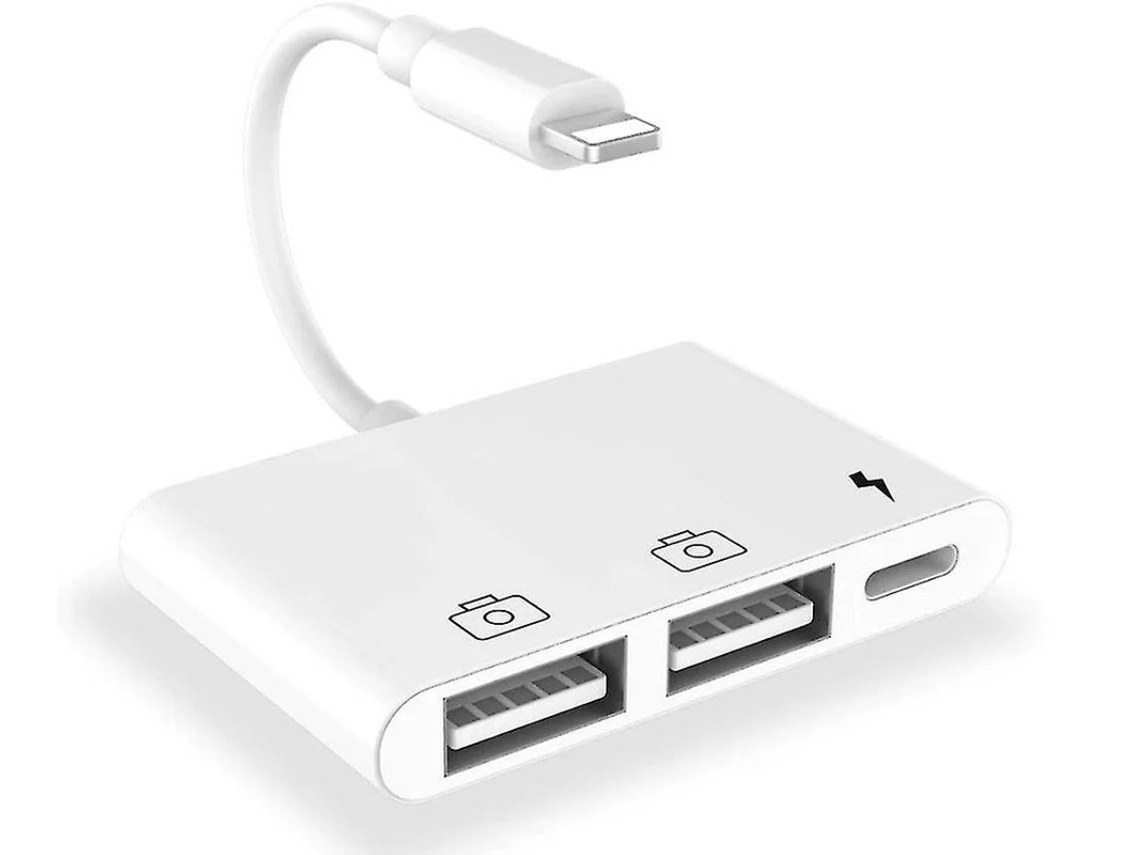 Adaptador de Câmera Usb 3 Adaptador de Iluminação para Usb Otg com Porta de Carregamento Compatível com I-Phone I-Pad Leitor de Cartão de YIZHOOD