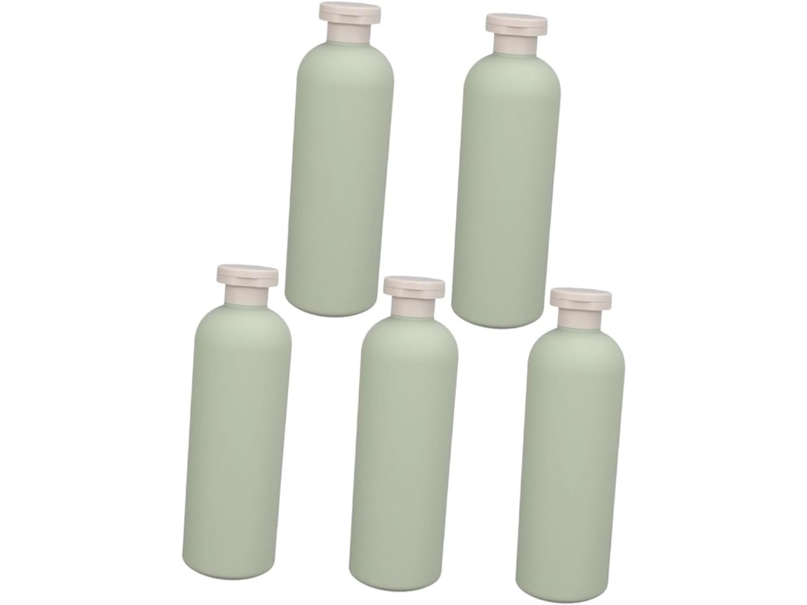Kit De 5 Dispensadores Reutilizáveis Para Sabonete E Xampu Com Tampas Antivazamento, Frascos De Viagem Para