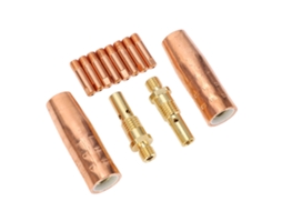 Kit De Acessórios Para Soplete Mig 14 Peças 1.2mm 10 Eletrodos 2 Bocal 2 Difusores Para Pistola Magnum 100l