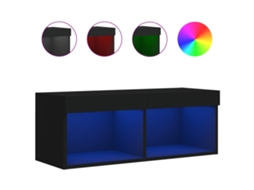 Tv Cabinet, Tv Cabinets Vidaxl Preto Madeira Processada (n/a)