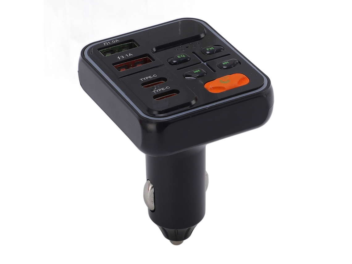 Adaptador Usb C Carro Bluetooth Carregamento Rápido