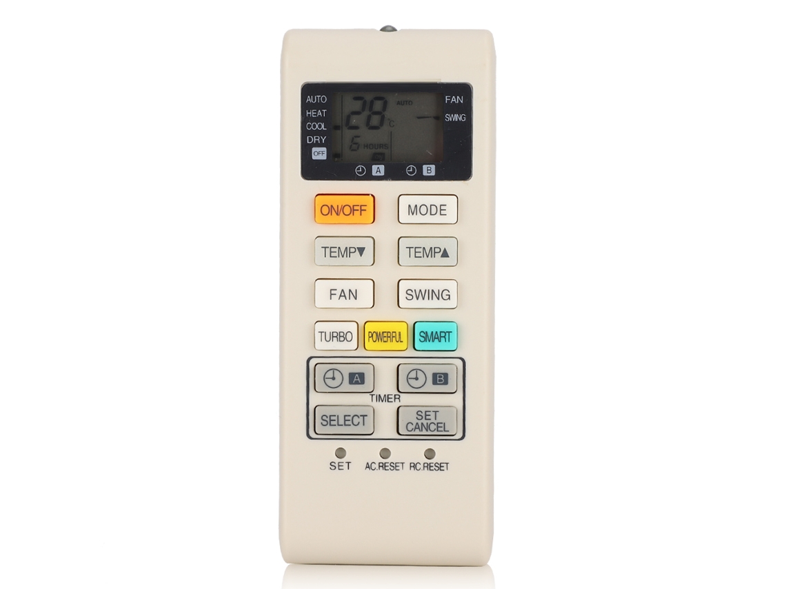 Mando a distância para ar condicionado branco leitoso, ABS resistente, para A75C4003, A75C3700, 3754 S/MARCA