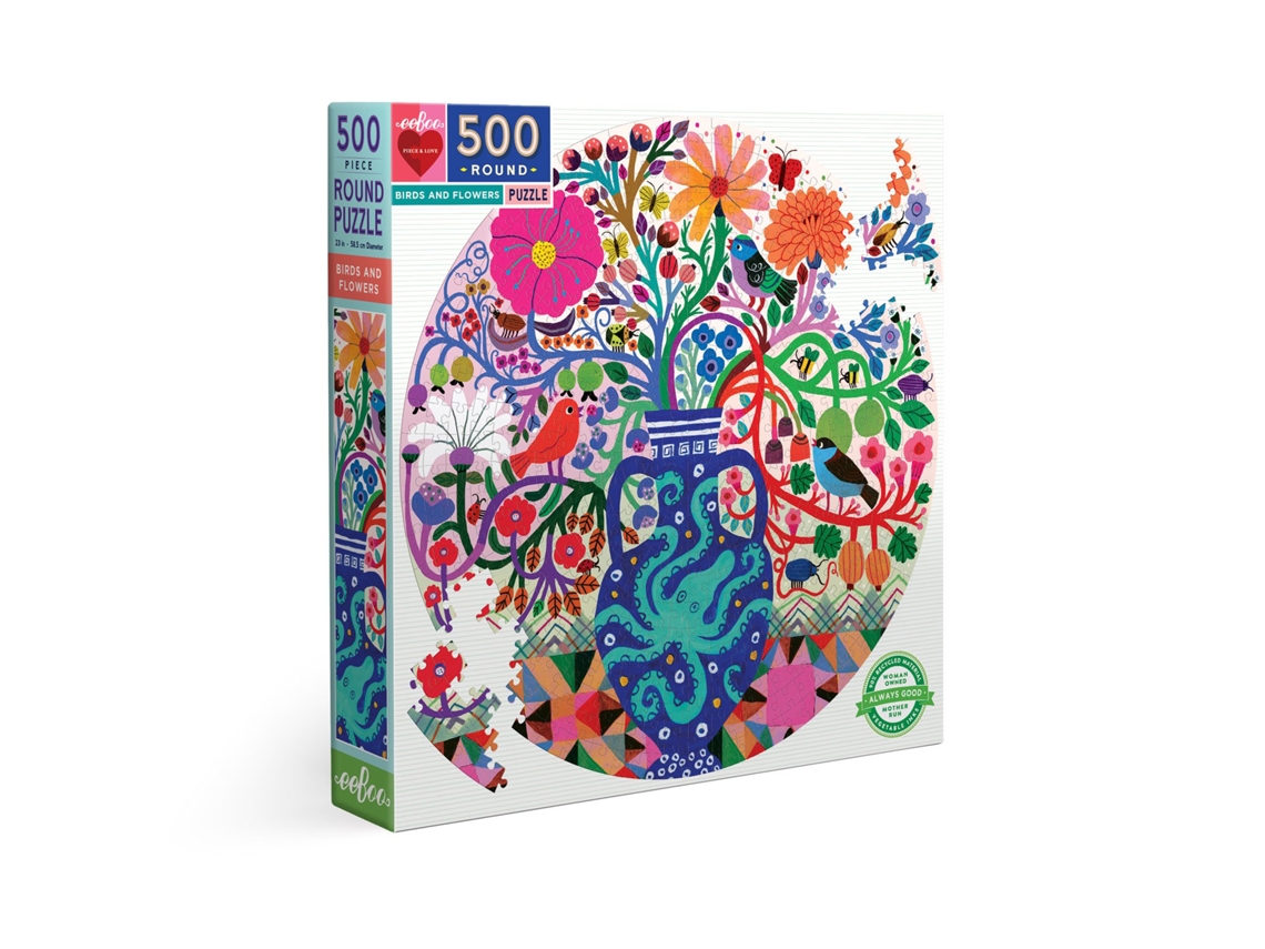 Pássaros E Flores Eeboo (500)
