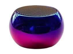 Alto falante de mesa, design minimalista, roxo, azul, com múltiplos tons JYTGALX
