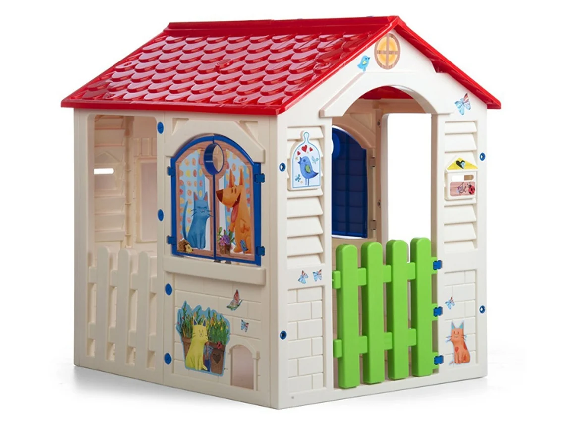 Casa de Brincar CHICOS Jardim Country Cottage (Idade Mínima: 2 Anos - 105,8 x 20,7 x 85 cm)