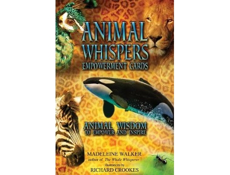 Livro animal whispers empowerment cards de madeleine walker (inglês)