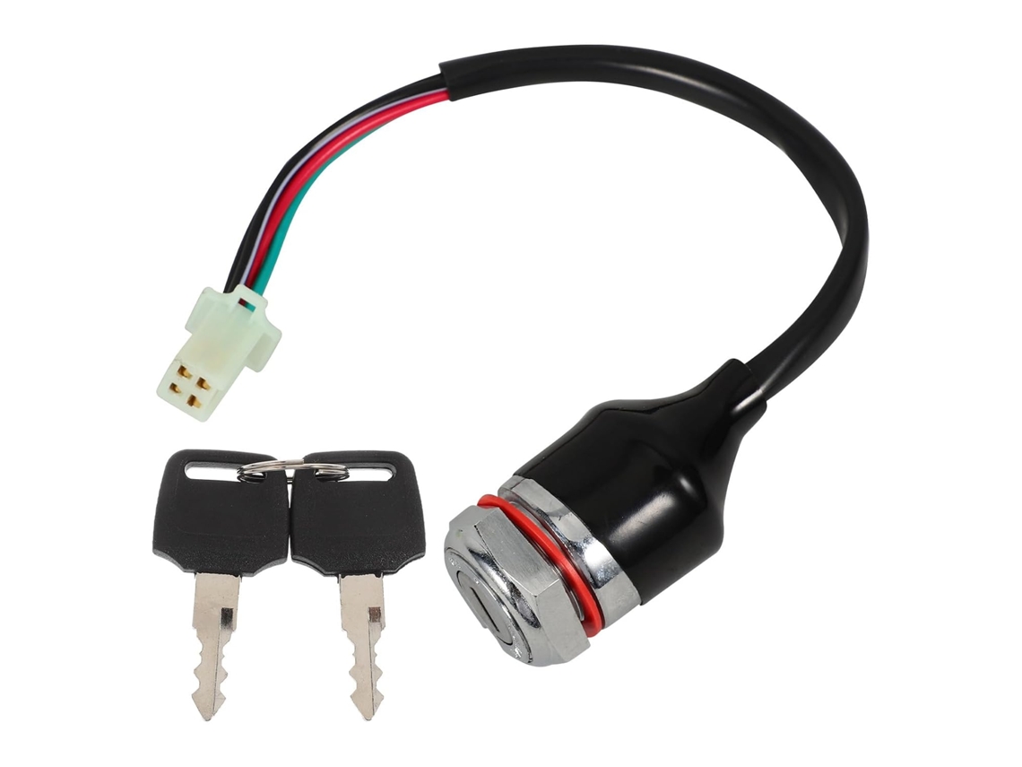 Interruptor De Ignição De 4 Fios Com Chave Para Quadriciclos E Karts