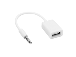 Conversor Cabo Adaptador 3.5mm Plug Jack Para Usb Female Aux Áudio