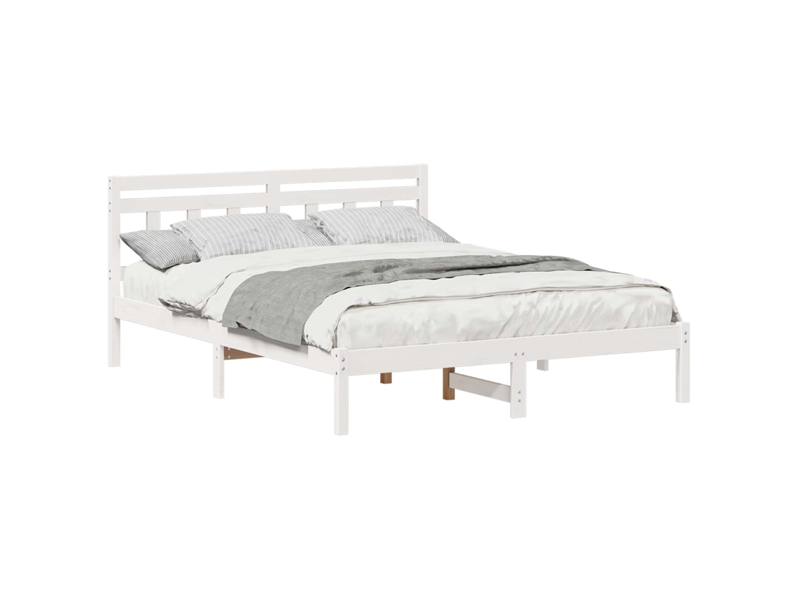 Estrutura da Cama Branco 140 X 200 Cm MAISON EXCLUSIVE