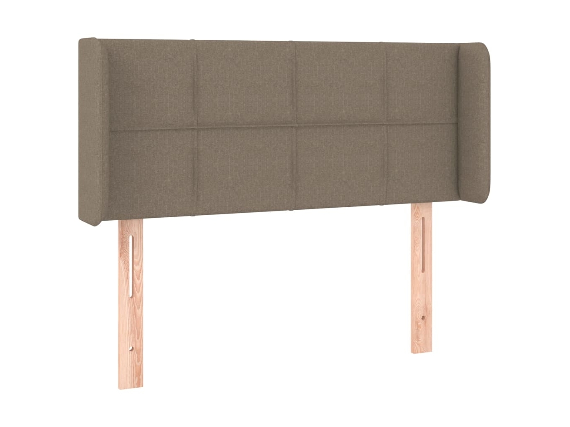 Cabeceira de Cama com Abas Tecido Cinzento Acastanhado MAISON EXCLUSIVE (103x16x78 cm)