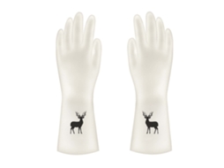 Luvas de cozinha borracha espessada anti derrapante reutilizáveis para lavagem e limpeza doméstica S/MARCA