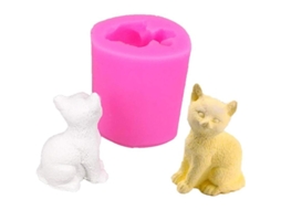 Molde de Silicone Nova Line de Gatinho 3d, para Sabonete, Velas, Epóxi, DIY Artesanal