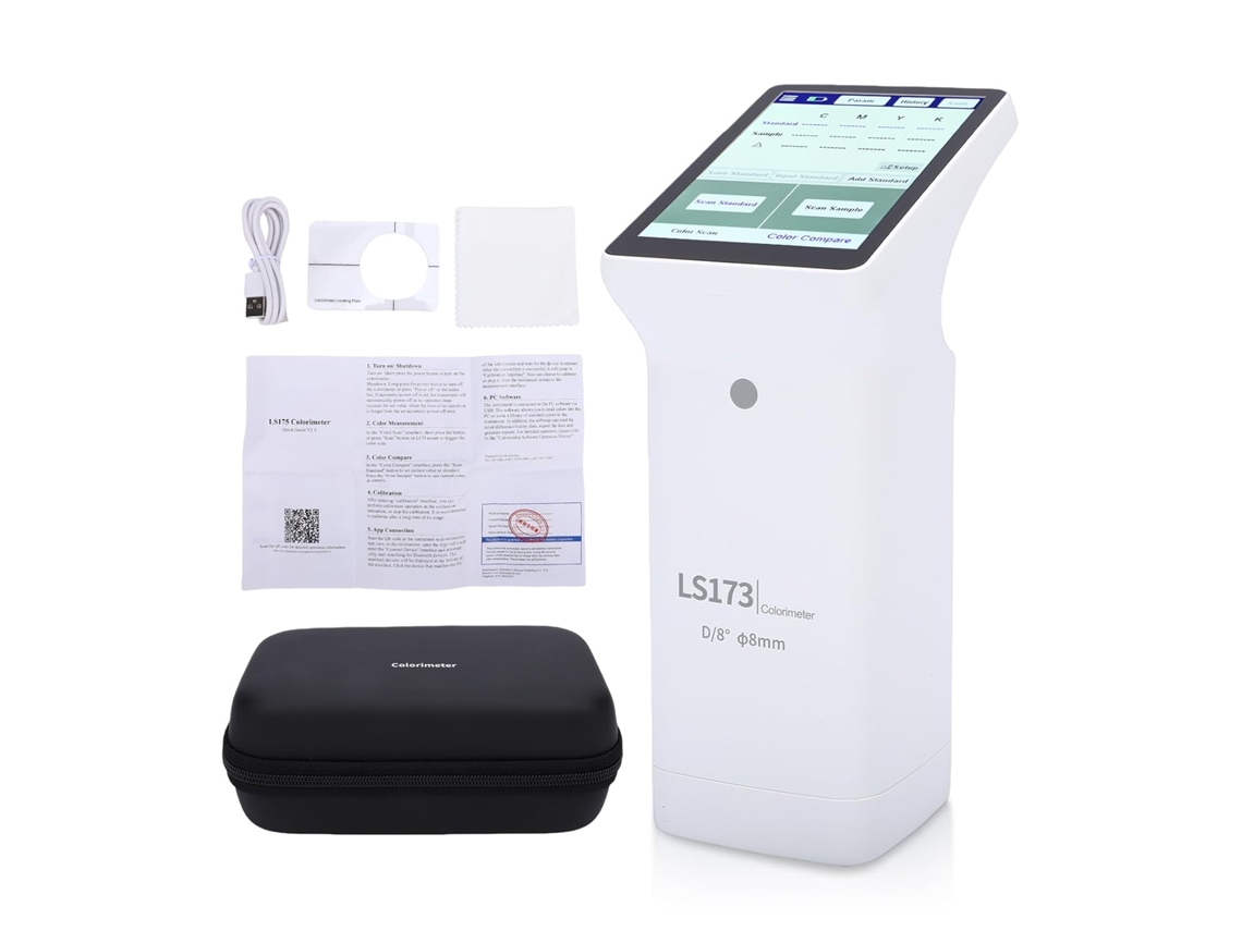 Colorímetro Digital Portátil Profissional De 8 Polegadas Em Plástico Para Medição.