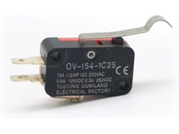 Conjunto De 10 Peças V 154-1c25 Com Botão Pressão Ação Rápida Spdt, Interruptor De Limite Momentâneo Liga Desliga, 15a