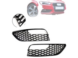 Capa Farol Neblina Audi A3 2012 2016 Plã¡stico Preto Brilhante Oem