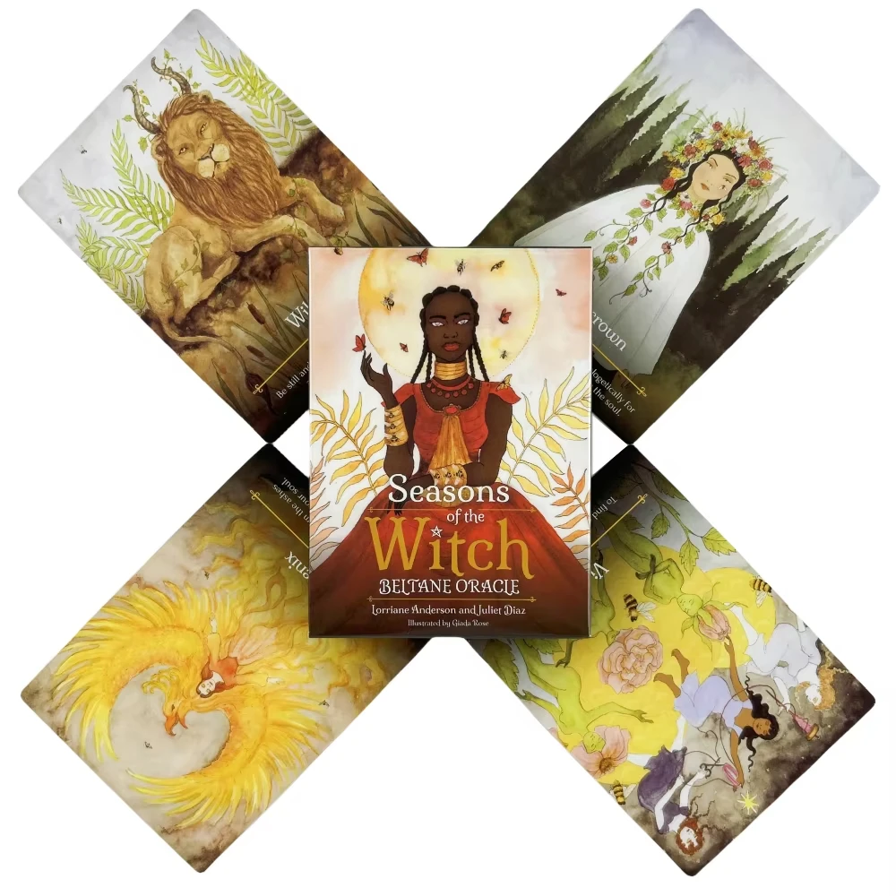 Jogo De Tabuleiro De Tarot Com Cartas Oráculo Da Temporada Das Bruxas De Beltan Para Adivinhação