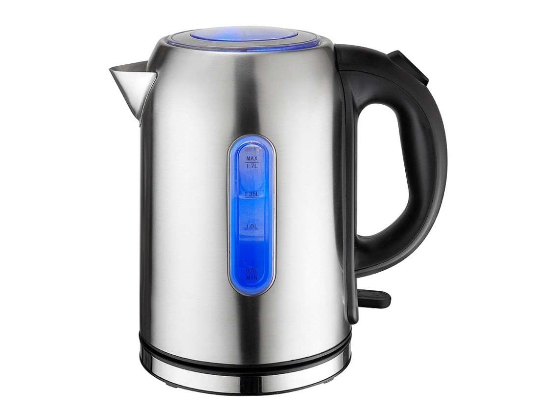 Chaleira Elétrica 1,7l 1350waço Inox + Pp Grau Alimentício, Desligamento Automático Preto Hexinyigjly