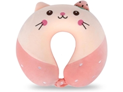 ALMOFADA DE VIAGEM AQUAFORGE com desenho de animal, suporte cervical, espuma viscoelástica, formato U, elástica
