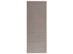Conjunto 1 Tapete Moderno Vidaxl Castanho-acinzentado Poliéster (80 X 200 Cm)