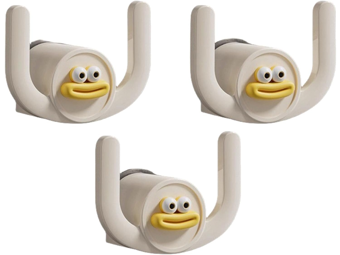 Conjunto De 3 Ganchos Adesivos Práticos Para Parede Do Banheiro,
