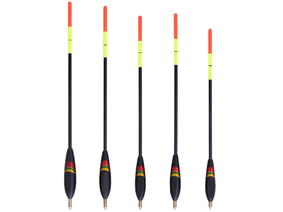Kit 5 Flutuadores de Pesca em Balsa Duráveis