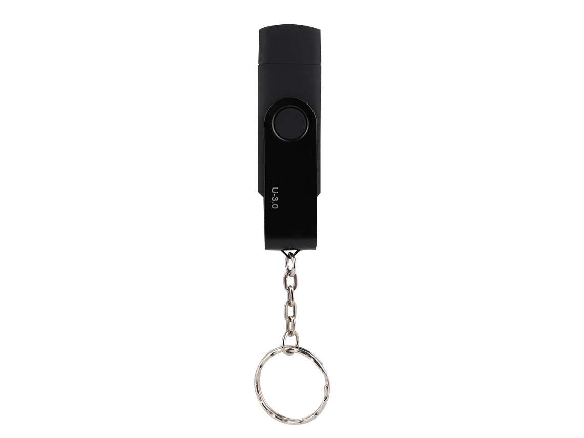 Pen Drive Usb3.0 Rotativo Otg De Alta Velocidade Preto 8g