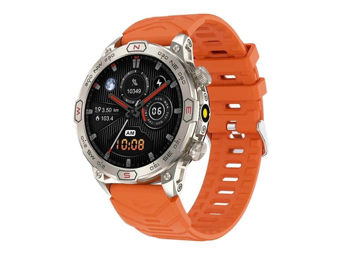 Smartwatch com tela AMOLED HD, chamadas Bluetooth, monitoramento de frequência cardíaca, pressão arterial e oxigênio no sangue. Bestvite