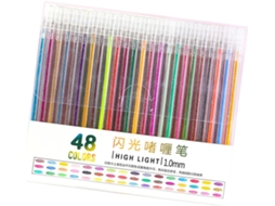 Lápis De Cor Com Glitter E Ponta 1,0 Mm, Ideal Para Artesanato,