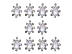 10pcs Decoração De Unhas Com Zircão E Strass De Liga Glitter Gotas De Metal Para Manicure E Artesanato Diy 01268