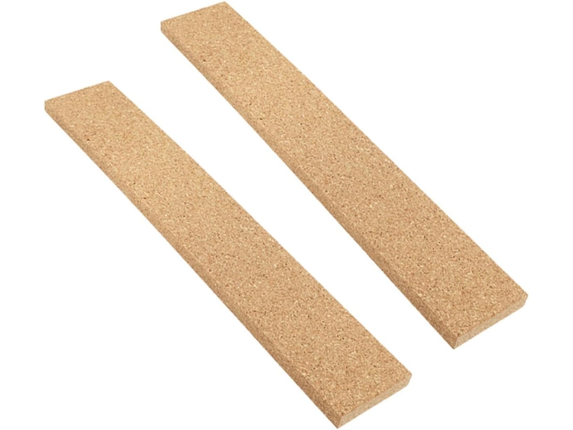 Conjunto De 2 Tiras Cortiça Natural Sem Moldura Para Quadro Avisos Escritório, Fáceis De Instalar E Para Fixar Recados