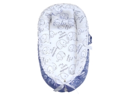 Conjunto De Ninho Bebé 85x55x15 Cm Com Inserção Removível E Travesseiro Cama Manta De Aconchego Recém Nascido Digitallab