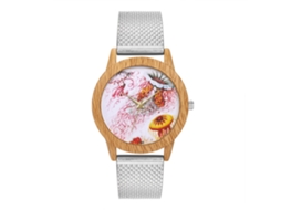 Reloj De Cuarzo Con Correa De Silicona Unisex Para Hombres Y Mujeres Moda Pulsera (plateado)