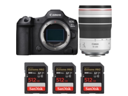 Eos R5 Mark Ii + Rf 70 200mm F/4 L Is Usm + 3 Sandisk 512gb Uhs ii 300mb/s + Ebook “20 Dicas para Fotos Que Impressionam” CANON