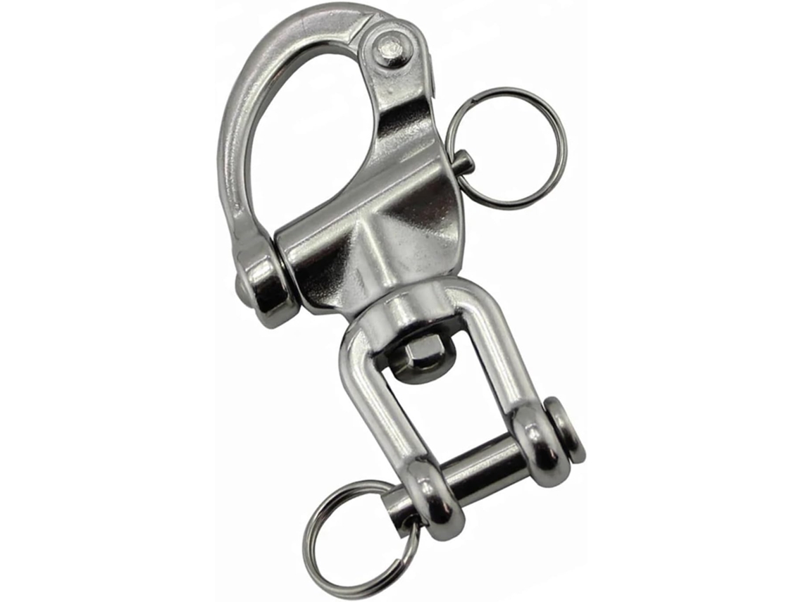 1 Peça De Manilha Giratória Com Anel Em Aço Inoxidável 316, 87mm Ou 128mm, Ferragem Resistente Para Barcos 70mm